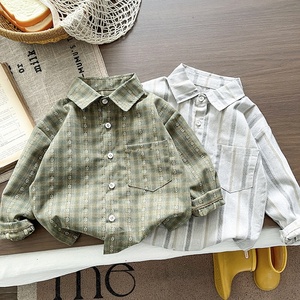 Conjunto de Dos Piezas para Niños, Camisa <span class=keywords><strong>a</strong></span> Rayas de Manga Larga y Pantalones de Mezclilla, Estilo Casual para Primavera y Otoño - Product Image 2