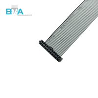 Maßgefertigtes 80mm Graues Flachbandkabel-Set 20-Pin 2,0mm IDC-Buchse UL21016 Kabel für Medizin- und Automatisierungsgeräte-Verbindungen