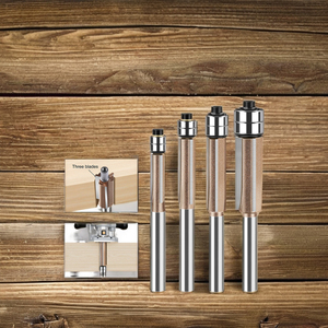 Fraise à défoncer professionnelle 1 pièce, queue de 6 mm (1/4 po), double roulement, personnalisable, pour le travail du bois, OEM - Product Image 5