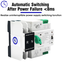 ATS pour PV et onduleur Sélecteur de transfert automatique à double puissance Alimentation ininterrompue 2P 4P 110V AC 230V 125A EAATS-A-CS