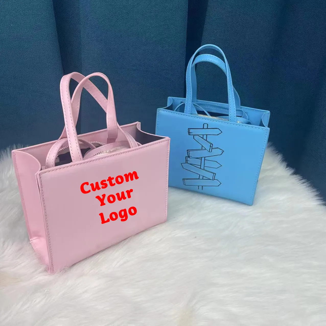 Best Seller Custom Logo Women'S Bag Summer Casual Handbag Tote Bags With Custom Printed Logo