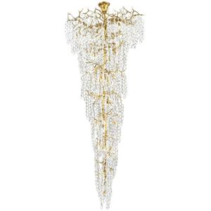 Villa personalizzata duplex scala lampadario uva grano cristallo <span class=keywords><strong>luce</strong></span> moderna lusso lungo lampadario hotel grande lampadario - Product Image 3