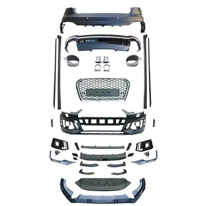 Kits de Parachoques Delanteros y Traseros para Auto A4 S4 B9, Estilo RS4, Kits de Carrocerí<span class=keywords><strong>a</strong></span> Completos con Rejilla, Difusor de Labio Delantero para <span class=keywords><strong>Audi</strong></span> A4 S4 B9 2017 2018 2019 - Product Image 3