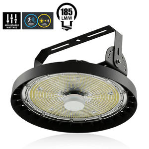 185Lm/W 220-240v CEE Lampu <span class=keywords><strong>Highbay</strong></span> Dapat Disesuaikan 250w Bulat Pabrik UFO High Bay <span class=keywords><strong>Light</strong></span> dengan 2 Sensor - Product Image 1