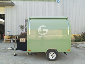 Coffee Ice Hotdog Fast Food <b>Trailer</b> Cart Bubble Tea Function Commercial Grade GPS Tracking for Mobile Street Business - Product Image 3