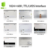 Ventes d'usine originales AUO/Tianma/IVO, écran LCD industriel 10,1 pouces 1024*600, interface LVDS/TTL, modules LCD 10,1 pouces