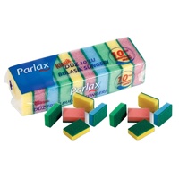 Éponge à vaisselle Parlax Lux Magical 2 pièces, éponge ondulée de haute qualité, jaune, écologique, forte capacité de décontamination, cuisine