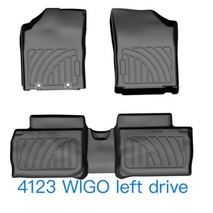 Alfombrillas de Coche al por Mayor, Alfombras para Respaldo Trasero, Alfombrillas 3D de TPE y Goma, Juego Completo de Alfombrillas para WIGO 2017 en Adelante - Product Image 1