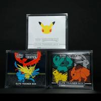 Boîte de rangement moderne anti-UV en acrylique lavable de qualité supérieure Spring Sign pour présentoir décoratif de cartes Pokémon ETB de 5 mm d'épaisseur
