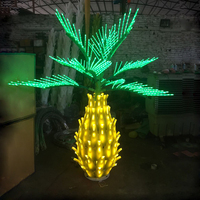 Metallrahmen Baum Palme/Kokosnussstamm LED-Beleuchtung 6m Künstliche Pflanze Weihnachtsdekoration Baumlicht