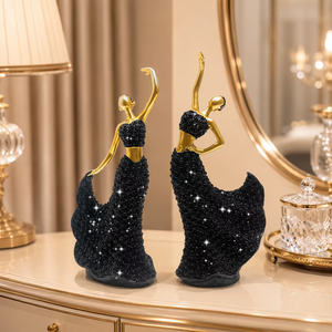 Statuette in Resina di Ballerine in Stile Europeo, Ornamenti Creativi per Casa, Ingresso, Regali di Compleanno, Matrimonio, Sala da Ballo, Lusso Moderno - Product Image 3