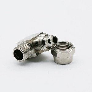 ข้อต่อทองแดงเชื่อมต่อเร็ว Qingze รุ่น M5 01 02 03 04 แบบมุมฉาก สำหรับสายลม PL 4 6 8 10 12 - Product Image 1
