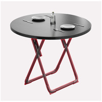 Table ronde pliante pour petite famille, style nordique