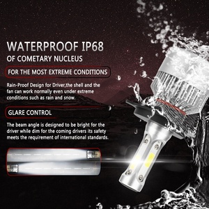 Hot quality light Auxbeam LED H4 H7 H11 H8 HB4 H1 H3 HB3 Auto S2 Headlight Bulbs 72W 8000LM 6500K cob led headlamp - Product Image 4