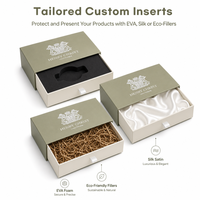 Boîtes à tiroirs rigides en carton solide recyclables personnalisées de luxe avec laminage mat pour l'emballage de t-shirts et de cadeaux