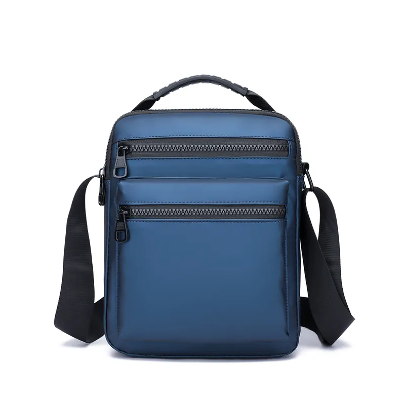 Wholesale male urban fashion Korea style messenger satchel package functional travel business men shoulder sling bag for daily