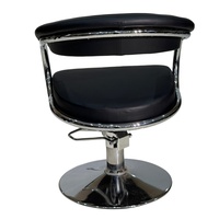 Chaise de barbier anti-vibration pour salon de coiffure, base épaissie, structure stable, pivotement à 360°, hauteur réglable hydrauliquement, inclinable