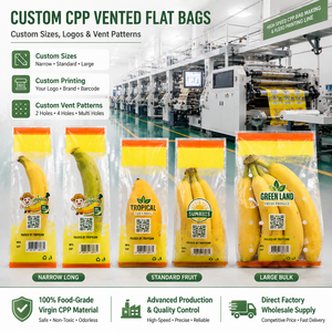 Nouvel Arrivage Vente Directe Sac Plat en CPP Emballé Individuellement <span class=keywords><strong>Portable</strong></span> Réduit les Dommages pour l'Emballage Premium des Bananes - Product Image 6