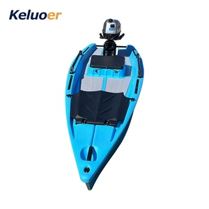 Kayak a Pedali Skiff Monoposto Canoa da Pesca Senza Spinta Elettrica e Batteria - Product Image 3