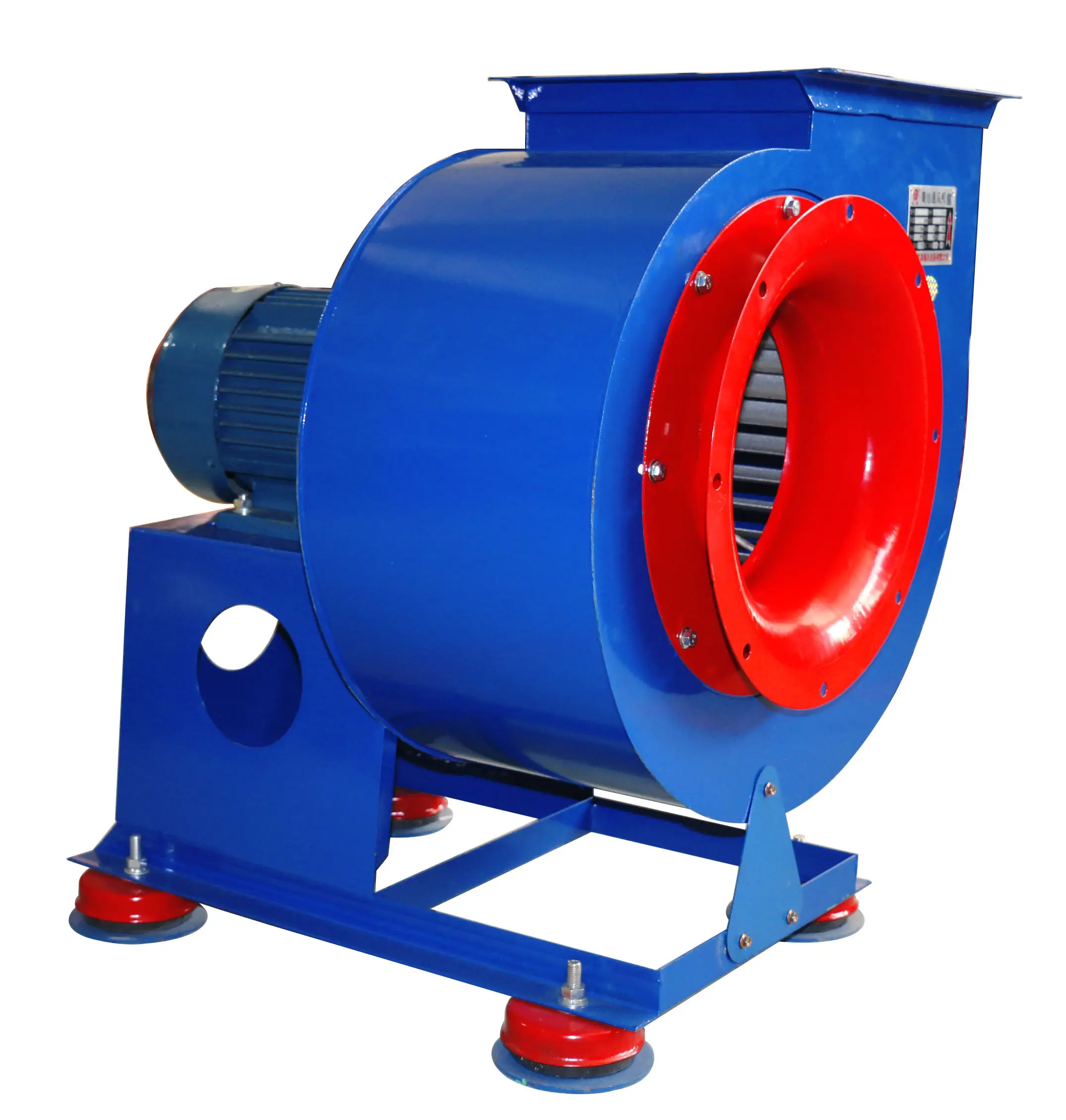 11-62 Low Noise 3 Phase Multi-blades Spiral Heat Resistant Centrifugal Exhaust Fan Industrial