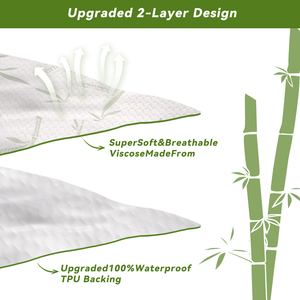 Protector de Colchón Impermeable de Bambú para Bebé, con Capa de Aire 3D de TPU Silenciosa, Sábanas para Cuna de Recién Nacido, Fabricante - Product Image 4