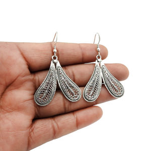 ทำมือขายส่งงดงาม92.5เงินสเตอร์ลิงต่างหูชาติพันธุ์ห้อยออกแบบเครื่องประดับที่ดีสำหรับผู้หญิงขายส่ง OEM ODM - Product Image 4