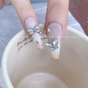 Adornos de Uñas de Lujo con Pedrería 3D en Forma de Mariposa, Decoraciones para Arte de Uñas - Product Image 3