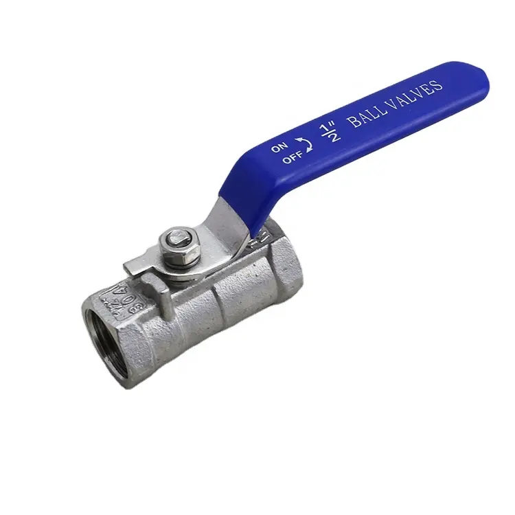 SS304 pipe female BSP threaded adapter ball valve,stainless steel 1pagoda water oil gas control manual ball valve