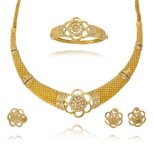 Ensemble de bijoux Zeadear en zircone, bijoux de Dubaï pour femmes - Product Image 2