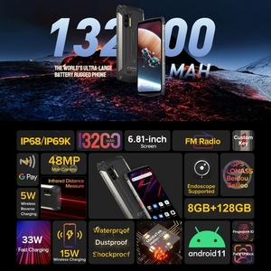 5G 10000MAh Di Động Tốt Nhất Ấn Độ Ulefone Điện Armor 13 Rugged Điện Thoại Hồng Ngoại Khoảng Cách Đo, 8GB + 128GB Điện Thoại Thông Minh - Product Image 4