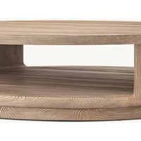 Luxus High End Innen möbel Einzigartiges Design Massiver Tannenholz Runder Couch tisch