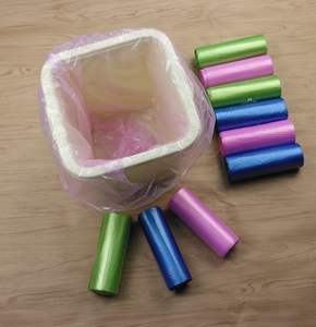 Sacs en plastique à fond plat PE – Sacs poubelles recyclables et écologiques, personnalisables (logo/design), jetables pour le shopping - Product Image 3