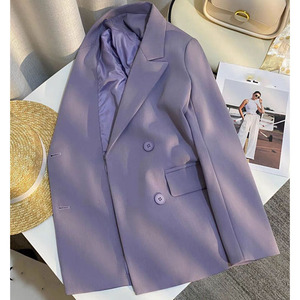 Abrigo Ropa de Otoño Invierno para Mujer 2025 Moda Chaqueta de Manga Larga <span class=keywords><strong>Blazers</strong></span> Casual para Dama de Oficina - Product Image 1