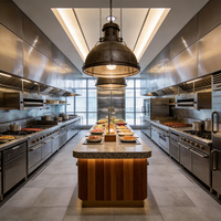 Peralatan Dapur Komersial Hongliang, Peralatan Bar Stainless Steel, Solusi Satu Atap untuk Peralatan Restoran di Ethiopia