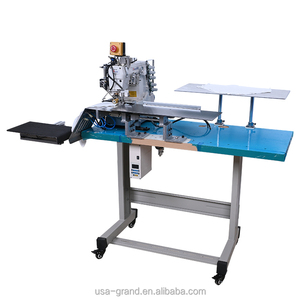 Machine à coudre semi-automatique à point de recouvrement pour l'ourlet des t-shirts GRAND |   Moteur industriel haute vitesse pour vêtements, modèle simple, neuf - Product Image 2