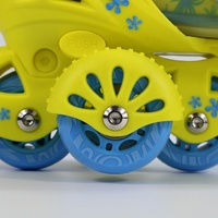 Patins à roulettes pour enfants à 3 roues, design professionnel pour débutants, patins réglables pour l'extérieur pour enfants