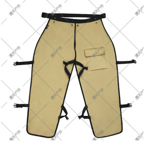 Calentadores de Piernas Anticorte Lumberjack, Pantalones de Protección de 5 Capas para Motosierra, Color Caqui, Protección Profesional para Pantorrillas - Product Image 3