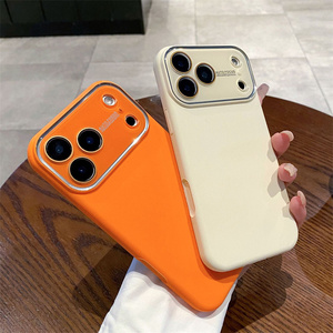 เคสโทรศัพท์มือถือซิลิโคนสำหรับ iPhone 16 15 Pro Max PLUS Ai button เคสเลนส์กล้องกระจกสีดำ - Product Image 1