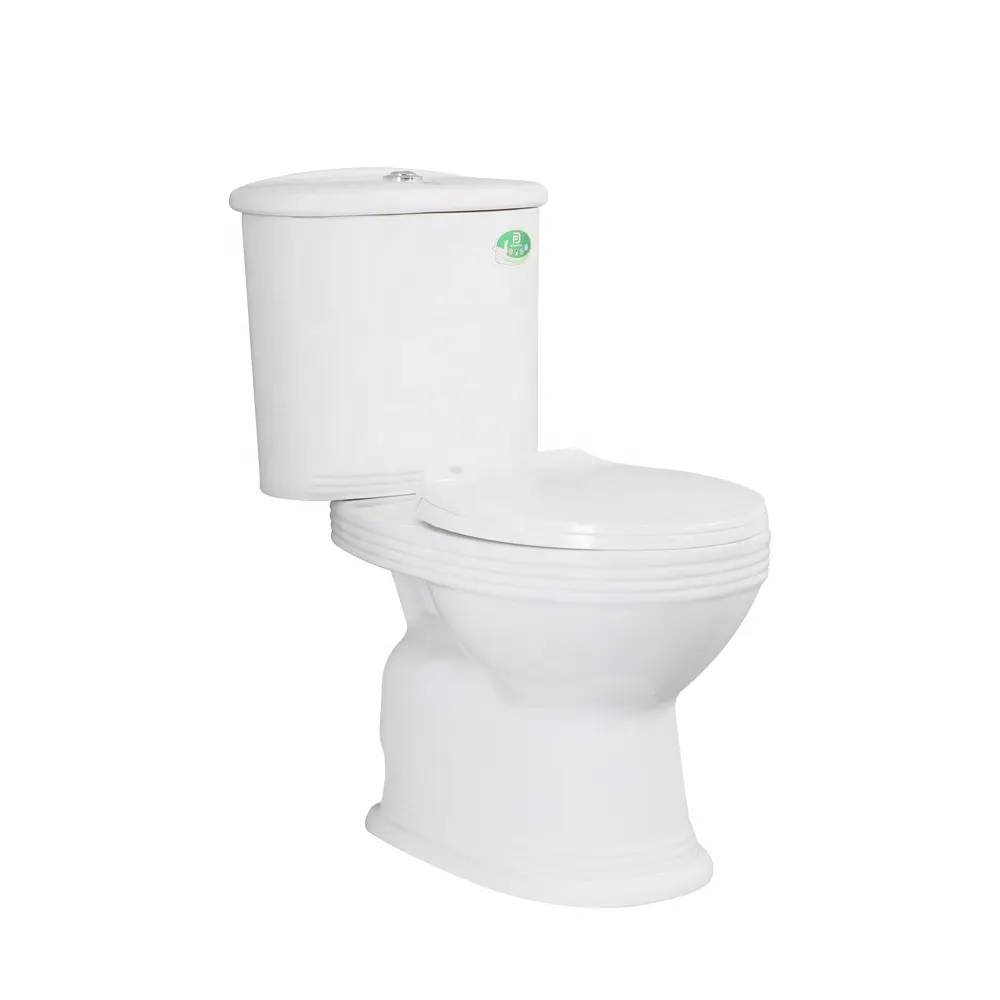 Chaozhou sanitary ware floor mounted washdown toilet bowl ceramic two piece wc toilet for hotel purchasing