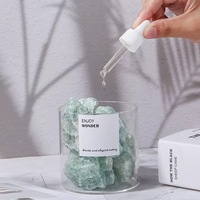 Pot de ciment en pierre de lave de parfum pour la maison diffuseur en cristal de pierre naturelle aromathérapie conteneur en verre diffuseur de ciment diffuseur de pierre