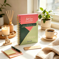 Agenda de soins personnels en cuir/PVC, couverture rigide, format B6, reliure spirale thermique, feuilles mobiles, journal quotidien et hebdomadaire personnalisé, cadeau