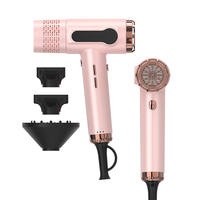 Sèche-cheveux ionique professionnel mini 1800W à moteur sans balais haute vitesse, avec diffuseur magnétique, pour salon, maison, hôtel, voyage, OEM personnalisé