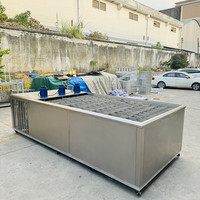Machine à Glaçons Industrielle Bloc de Glace à Refroidissement par Air 5 T/24 Capacité 70 Pièces en une Fois Prix pour le Marché Africain