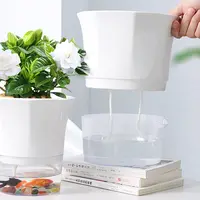 Pot Bunga Tanaman Plastik Penyiram Sendiri Dalam Ruangan Grosir