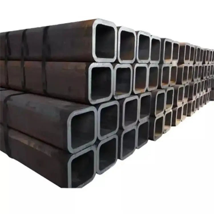 a500 hollow section carbon steel pipe 50mm 100mm gr.b black metal square tube