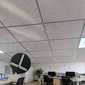 Composants de suspension à installation rapide, profilés métalliques peints, associés à une grille <span class=keywords><strong>en</strong></span> <span class=keywords><strong>T</strong></span> rainurée pour plafonds suspendus modernes - Product Image 1
