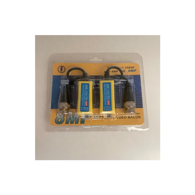 1 720p 1080p Hik Video Balun for AHD/HDCVI/ HDTVI Cctv Accessories and Bnc Connector 250m Transmission Meters Video Balun 8MP