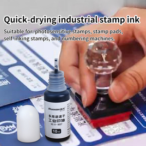 Ruanshi <strong>Stamp</strong> <strong>Pad</strong> Special Ink Quick Dry Waterproof Sunproof Suitable for Plastic Packaging Customizable Logo R-9007B - Product Image 3