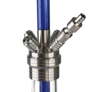 26 Inch Luxury 304 Stainless Steel Mirror Hookah Set Bar Water Tubes Large Russian Shisha Metal Hookah <strong>Smoking</strong> Flavor <strong>Bongings</strong> - Product Image 5