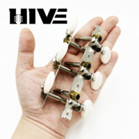 HIVE 3+3 Mécaniques de guitare classique monobloc à trou central en acier, 6 cordes, pour guitare classique